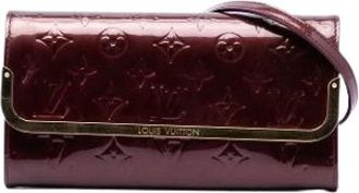Louis Vuitton Pre-owned Rossmore MM - Dames - Vintage Clutch - Rood - ONE Size - Leer - Vintage