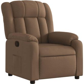 vidaXL Sill&oacute;n Reclinable De Tela Marr&oacute;n Vidaxl