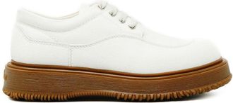 Hogan White Fabric And Faux Leather Untraditional Sneakers