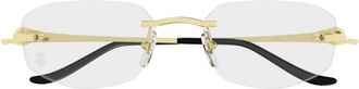 Cartier Glasses, unisex, Yellow, Size: 55 MM Ct0601O