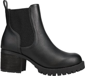 Mia Shoes Womens Jonna Round Toe Chelsea Casual Boots In Black