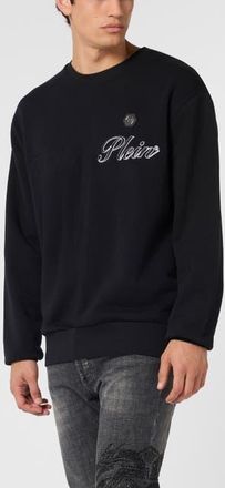 Philipp Plein Round Neck Sweatshirt Signature Men in Black at Nordstrom, Size X-Large