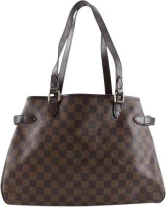 Louis Vuitton Tweedehands Canvas Louis Vuitton tassen - Dames - Vintage Shopper - Bruin - ONE Size - Vintage