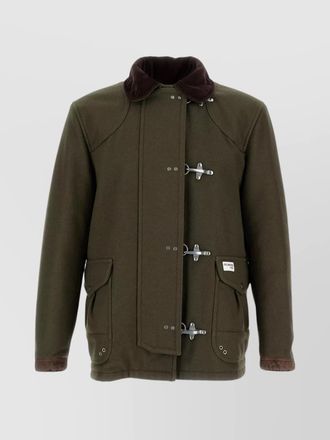 Fay short coat featuring four side hooks
