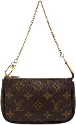 Louis Vuitton Pre-owned Mini Bags, female, Brown, Size: ONE SIZE Pre-owned Vintage Canvas Mini Bag