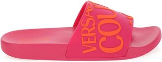 Versace Jeans Couture Logo Slide - Dames - Sandalen - Roze - 35 EU - Schoenen