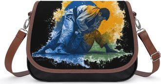 Generic Brazilian Jiu-Jitsu Brazil Crossbody Bags for Women Shoulder Messenger Bag Purse Handbags