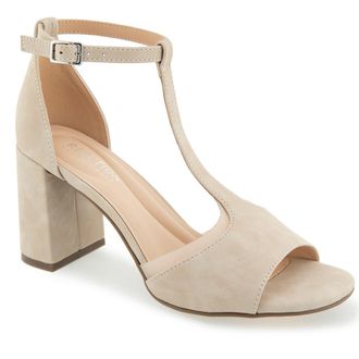 Kenneth Cole Reaction Lady T-Strap Sandal in Light Taupe at Nordstrom Rack, Size 6.5