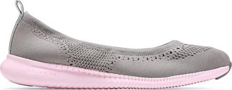 Cole Haan Womens Zerogrand Stitchlite Ballet Flat In Ironstone/lilac