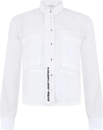 Diesel Overhemd met zakken - Dames - Blouses & Shirts - Wit - Maat: XS Zijde