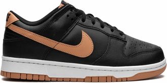 Nike Mens Dunk Low Sneakers In Black Amber Brown