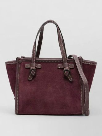 Gianni Chiarini marcella shoulder bag suede strap handles