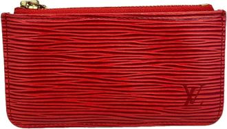 Louis Vuitton Castilian Red Coin Purse/Coin Case (Pre-Owned)