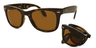 Ray-Ban RB4105 Wayfarer Folding 710 Mens Sunglasses Tortoiseshell Size 50