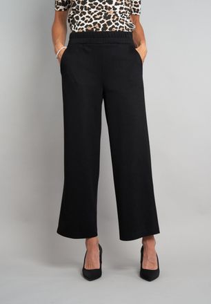 Seidel Moden 7/8-Hose SEIDEL MODEN, Damen, Gr. 36, N-Gr, schwarz, Single Jersey, Obermaterial: 50% Polyester, 45% Viskose, 5% Elasthan, unifarben, Basic, l&auml;ssig ge