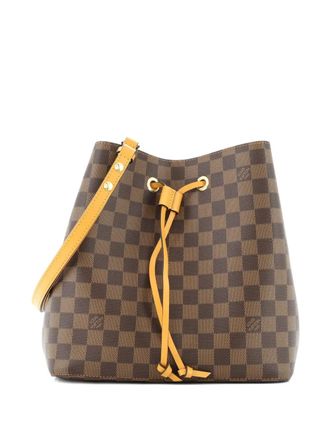 Louis Vuitton NeoNoe Handbag Damier with Leather MM bucket bag - Bruin