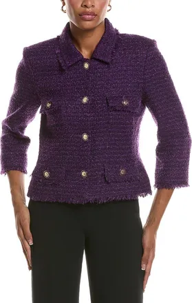 St. John Wool-Blend Tweed Jacket