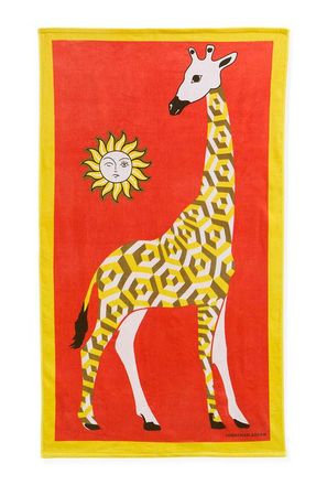 Jonathan Adler Giraffe Beach Towel in Orange /Yellow at Nordstrom