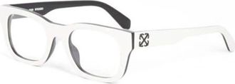 Off-white Ladies Black Rectangular Eyeglass Frames OERJ07NSTYLE7N 0100