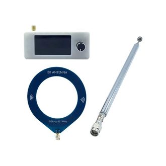 OEM Si4732 Radio Port&aacute;til De 0,5-108 Mhz Con 2 Antenas, Receptor De Radio Vhf De Onda Corta Y Onda Media, Radio De Bolsillo Blanca