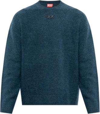 Diesel K-Areeso Trui - Heren - Ronde hals truien - Blauw - M - Wol - Truien & Vesten