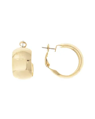 Rivka Friedman 18K Plated Wide Hoops