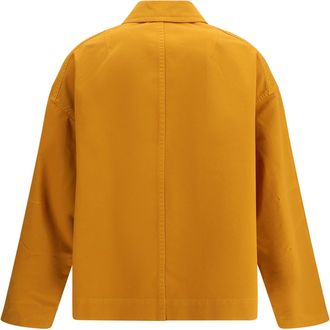 Dries Van Noten Mens Coat Robinson Ochre Cotton