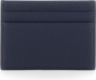 Dolce & Gabbana Mens Card Holder Blue Leather Accessory
