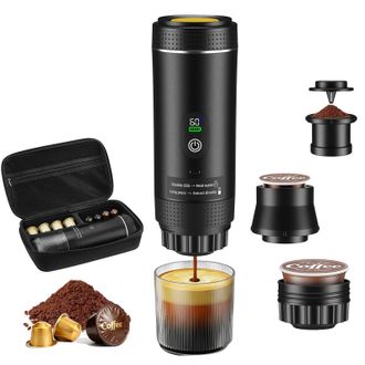 OEM Mini Cafetera, Dise&ntilde;o Port&aacute;til, Alimentaci&oacute;n Usb-c, Color Negro