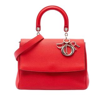 Dior Pre-owned Be Flap Bag - Dames - Pre-owned - Rood - Maat: ONE Size Leer