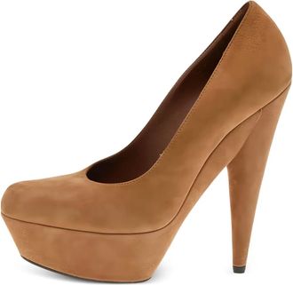 Saint Laurent 140mm Gisele pumps - Brown