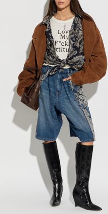 R13 Oversize Shirt, Womens, Navy Blue