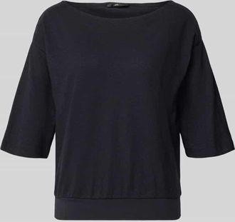 Lanius Lanius Relaxed Fit T-Shirt aus Hanf-Mix in Marine, Gr&ouml;&szlig;e 34