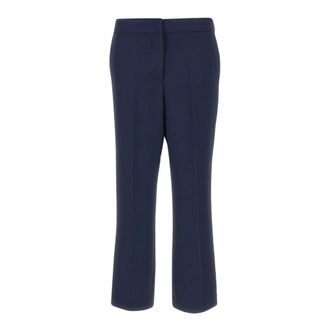 Kaos Crepe Trousers - female - KAOS - Wide Trousers - Blue - S - Trousers