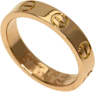 Cartier Love Pink Gold (18K) Band Ring (Pre-Owned)