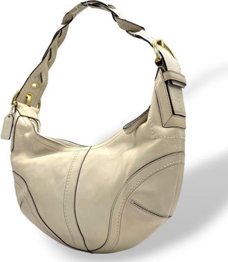 Coach Leather Handbag Shoulder Bag (Pre-Owned)