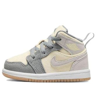 Nike Jordan (TD) Air Jordan 1 Mid SE Coconut Milk Particle Grey DN4344-100