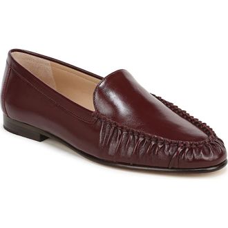 Veronica Beard Prilla Loafer in Burgundy Leather at Nordstrom, Size 8.5
