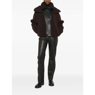 Sportmax Faux Shearling Jacket - Brown
