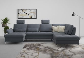 Inosign Wohnlandschaft »Palm Beach U-Form« Federkern, mit Sitztiefenverstellung, wahlweise mit Bettfunktion