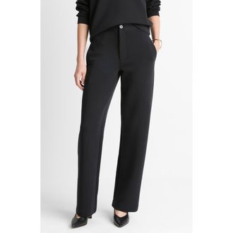 Vince Stretch Cotton Blend Pants in Black at Nordstrom, Size X-Small