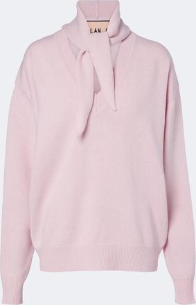 Plan C Pullover in lana e cashmere con fiocco