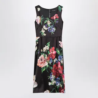 Dolce & Gabbana Dolce&Gabbana Black Dress With Floral Print