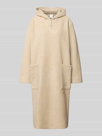 CCDK Copenhagen Relaxed Fit Bademantel mit Logo-Stitching Modell Lisbeth in Beige, Gr&ouml;&szlig;e L/XL