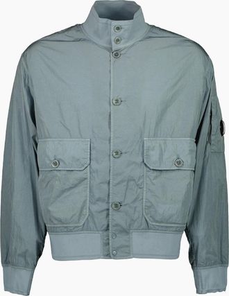 C.P. Company Mens Chrome-R Lens Bomber Jacket - Grey - Size: 44/Regular