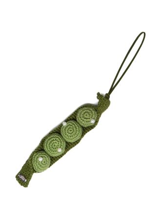 Gohar crochet bean charm - Green