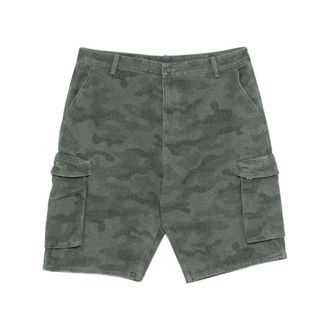 Daily Paper Clothing Long Shorts, male, Multicolor, Size: XL AOP Camo Cargo Shorts