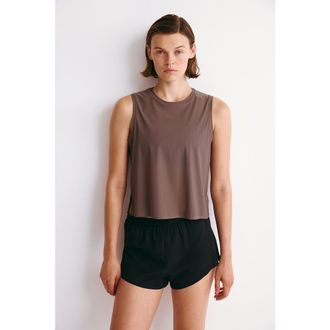 H&M Sports Vest Top With Coolmove in Smoke at Nordstrom, Size X-Small