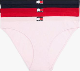 Tommy Hilfiger Womens Tommy Hilfiger HERITAGE 3 Pack Womens Briefs Multicoloured - Size: 14