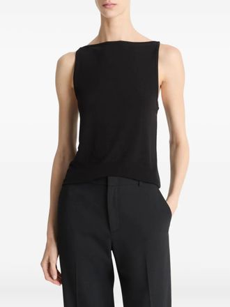 Vince boat-neck tank top - Black